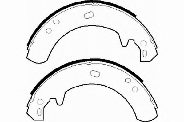 NECTO N1506 Brake Shoe Set, parking brake